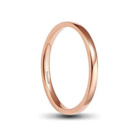 Thumbnail for 2mm Polished Rose Gold Titanium Ring