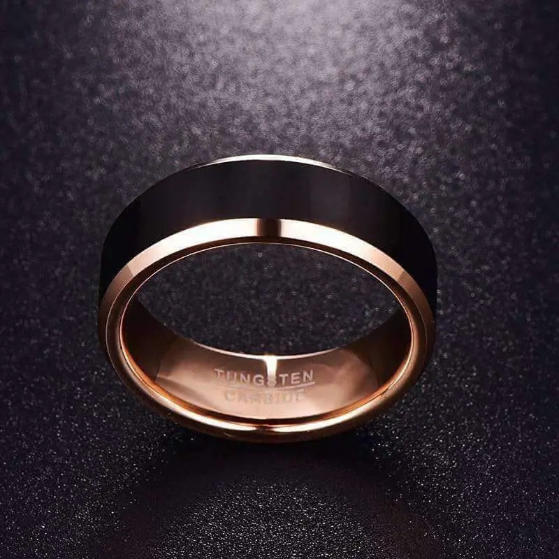 Orbit Rings Tungsten Carbide Apollo Rose