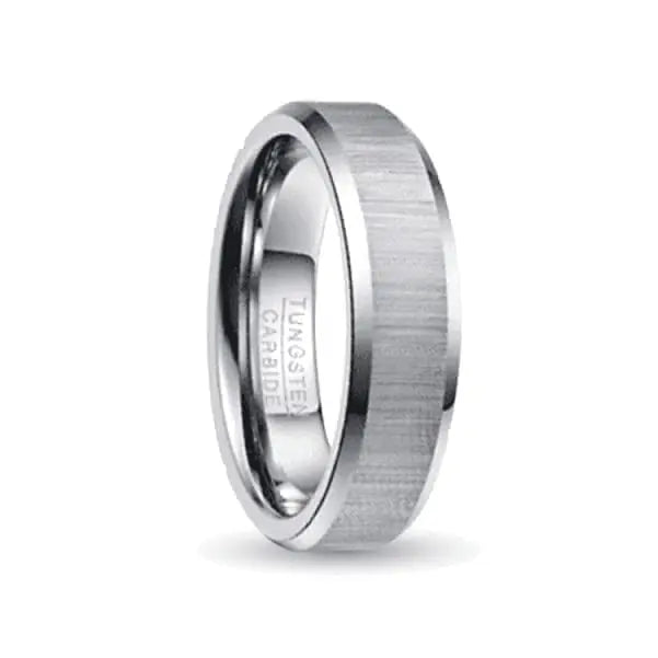 Orbit Rings Tungsten Carbide Aurora Silver