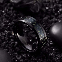 Thumbnail for Orbit Rings Tungsten Carbide Cosmic Black