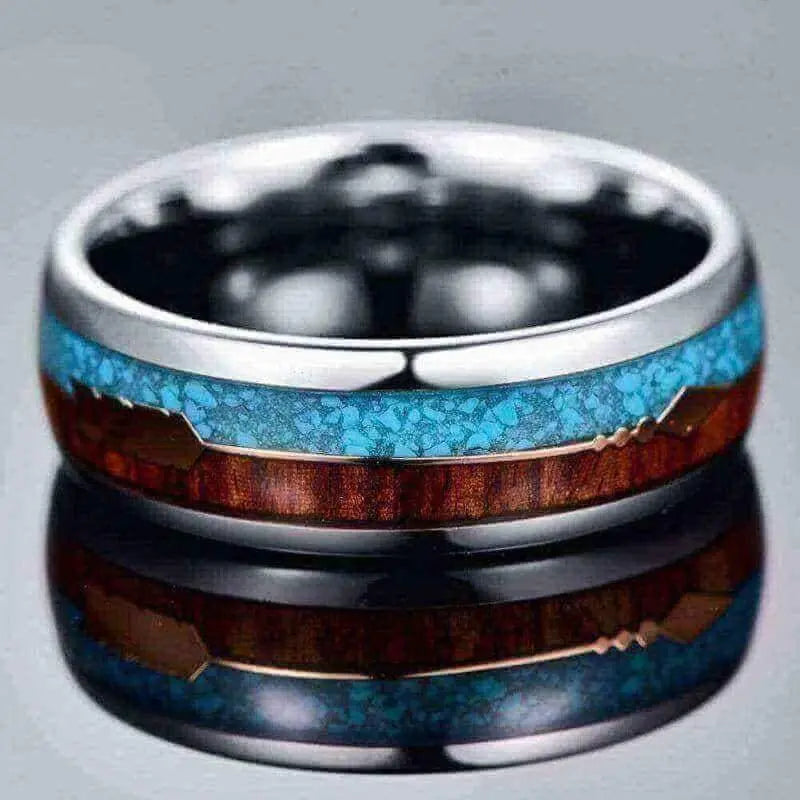 Orbit Rings Tungsten Carbide Cosmic Split