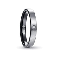 Thumbnail for Orbit Rings Tungsten Carbide 7 Delta Black Stone