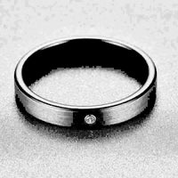 Thumbnail for Orbit Rings Tungsten Carbide Delta Black Stone