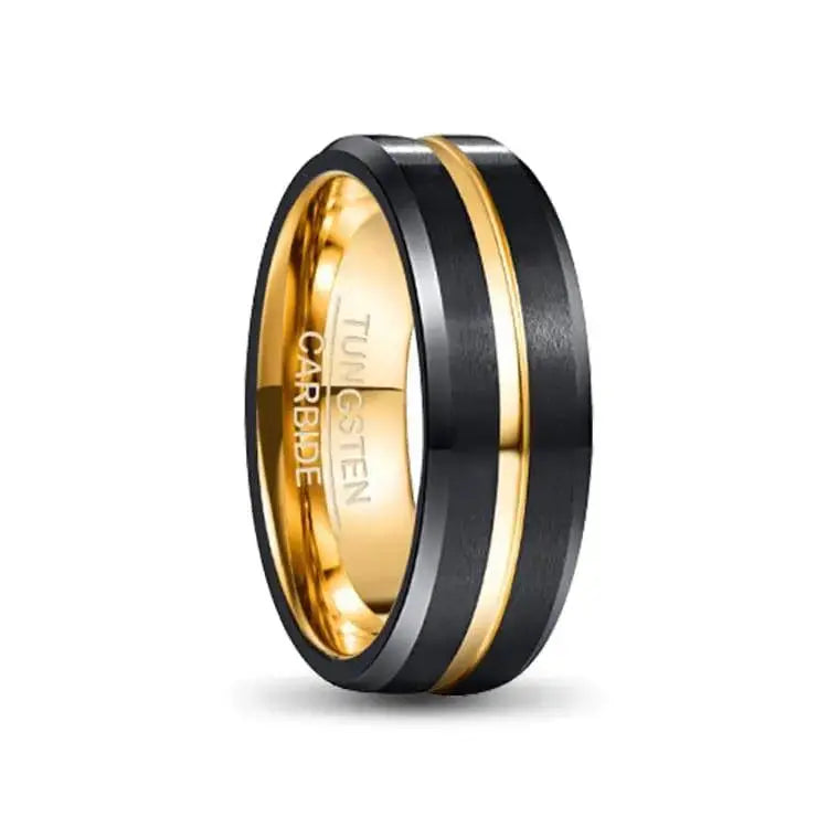 Gold Tungsten Carbide ring