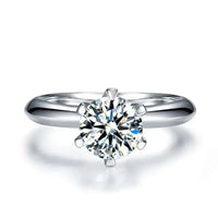 Thumbnail for 1ct Moissanite Silver Wedding Band